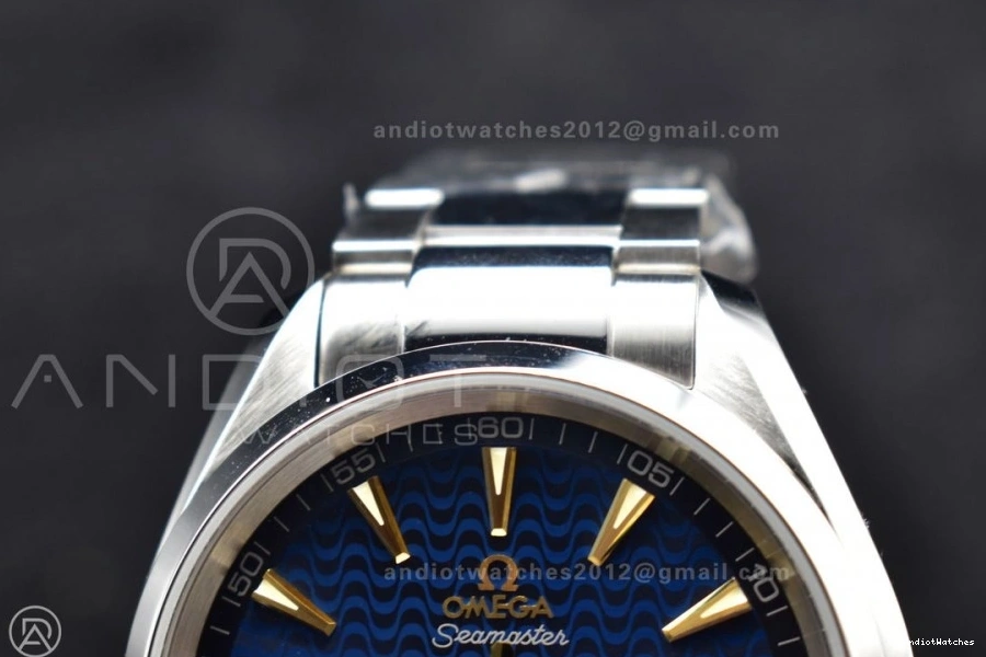 Blue Best Edition 150M 1:1 Bracelet Terra Efficient 508 A Aqua Dial SS On SS VSF Waved 0906